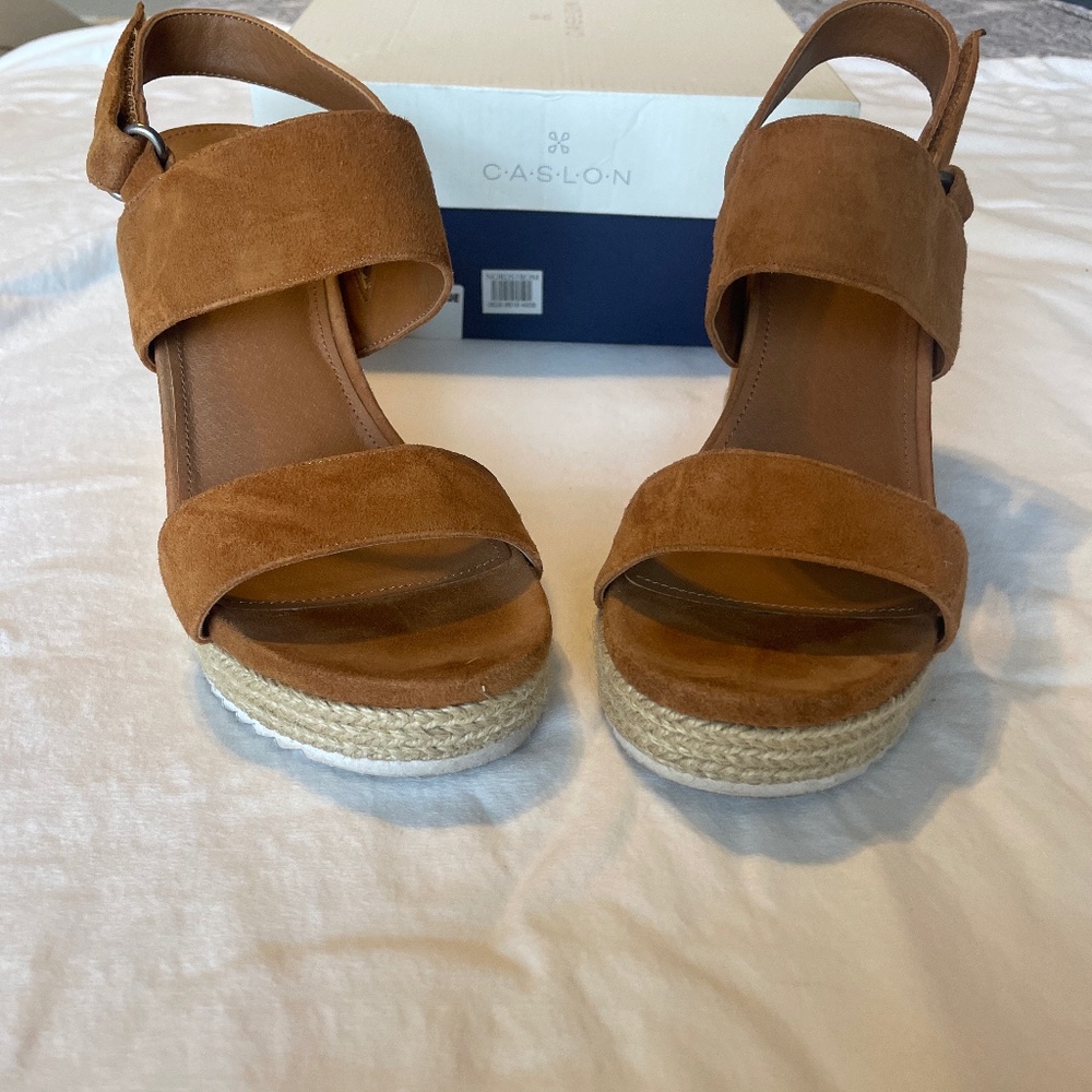 Cognac Suede sandals